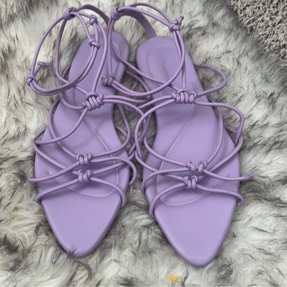 Vince Womens Kenna Purple Ankle Strap Sandals - Picture 11 of 12